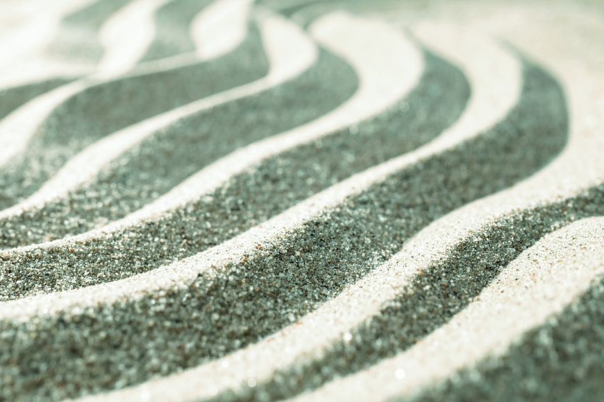 Natural repetitive pattern in the sand