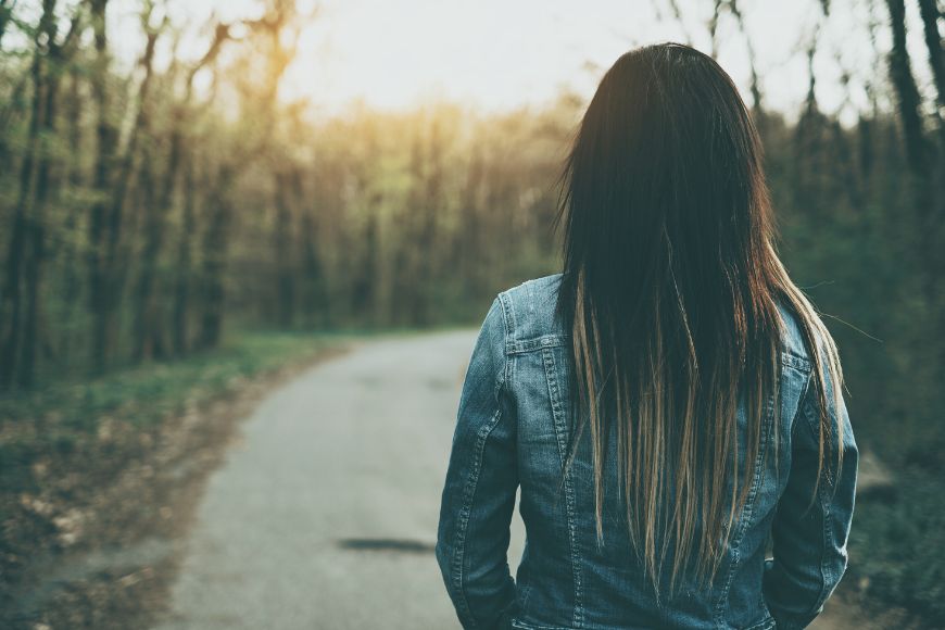 Blog Featured Image Woman walking a path