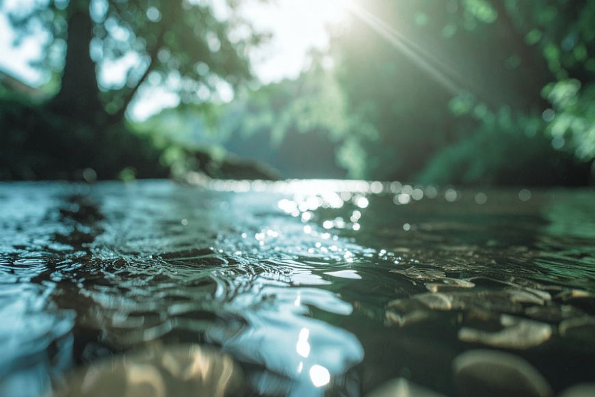 Blog Featured Image Water running through creek